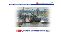 Desktop Screenshot of becker-grieshaber.de