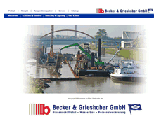 Tablet Screenshot of becker-grieshaber.de